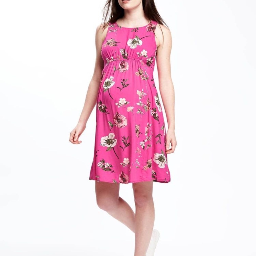 💕Pink floral maternity dress🌸